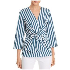 Lafayette 148 • dayana striped tie front top
